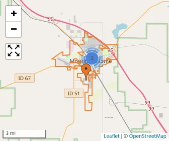 Area schools map